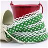 Order  Crochet Edge - Emerald/White Spot
